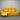 Yellow leather sofa against a metallic shutter background