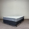 Mattress set with quilted design on a plain background