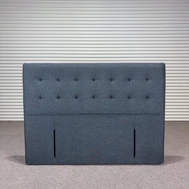Boston Headboard in Charcoal, Queen size, elegant square-tufted upholstered headboard suitable for modern bedrooms