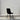 Rear view of Chicago Dining Chair showing smooth black velvet backrest