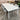 Full set shot of Mantra outdoor 2600mm dining table and six chairs, matte white with grey cushions