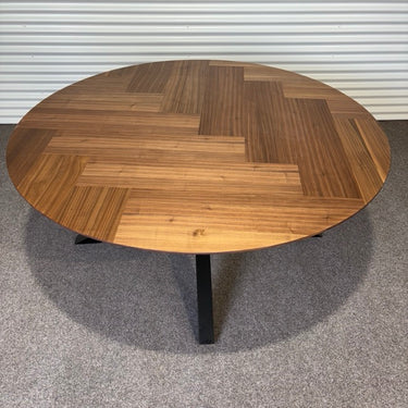 Round Dining Table 1800mm | Oak Top with Metal Legs