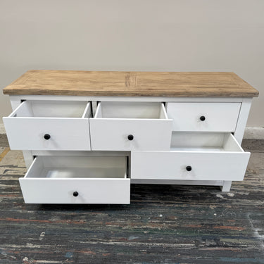 Omori Lowboy | White - Wood Finish