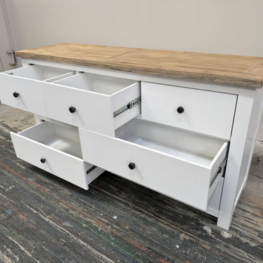 Omori Lowboy | White - Wood Finish