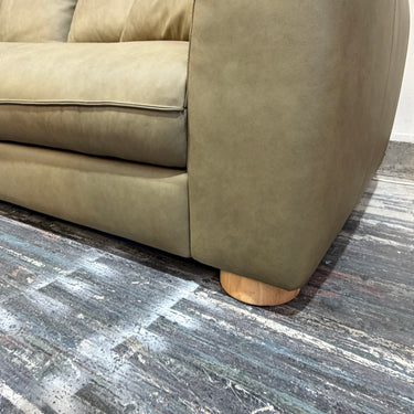 Colorado 4 Seater Leather Sofa – Olive