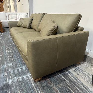 Colorado 4 Seater Leather Sofa – Olive