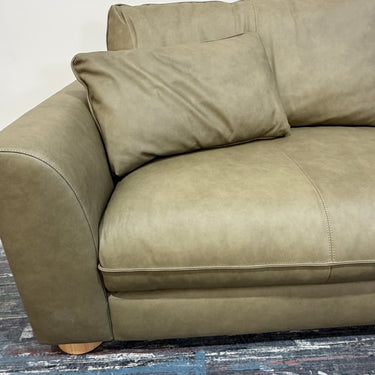 Colorado 4 Seater Leather Sofa – Olive