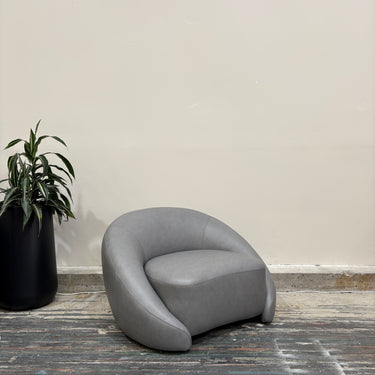 Tala Armchair | Stone Grey Leather
