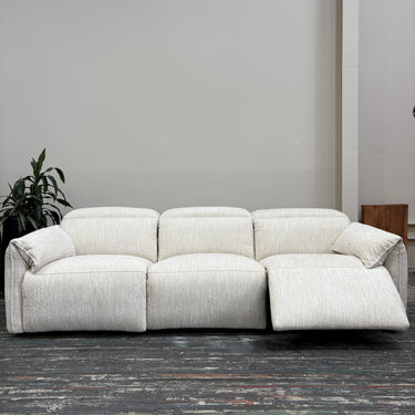 Della 3 Piece Modular Electric Recliner | Ivory