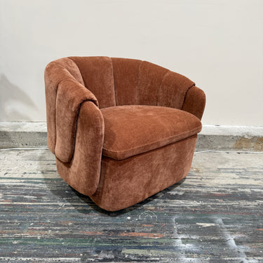 Camille Swivel Armchair | Terracotta