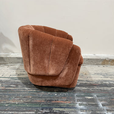 Camille Swivel Armchair | Terracotta