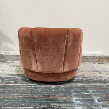 Camille Swivel Armchair | Terracotta