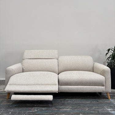 Lacey 3 Seater Power Recliner Sofa | Stone