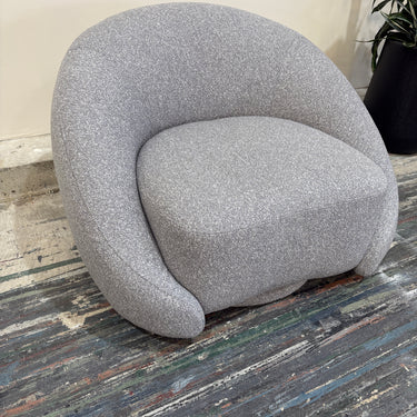 Joss Swivel Armchair | Ivory Boucle