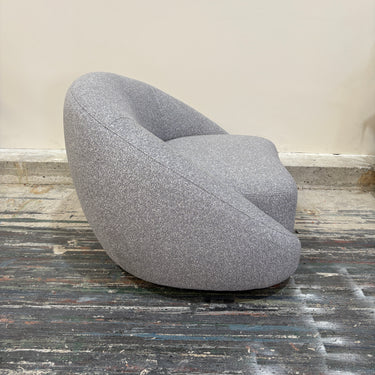 Joss Swivel Armchair | Ivory Boucle