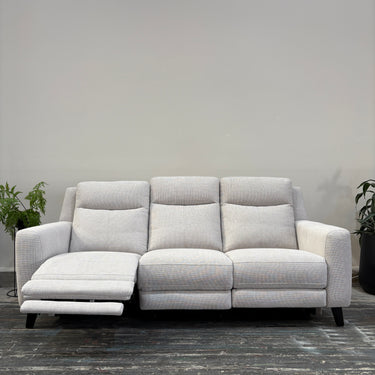 Brielle 3 Seater Fabric Electric Recliner | light Grey
