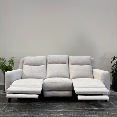 Brielle 3 Seater Fabric Electric Recliner | light Grey