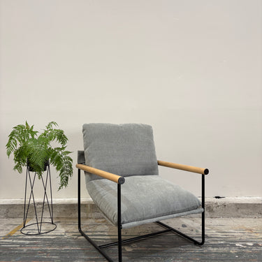 Carmen Fabric Armchair |  Olive Grey
