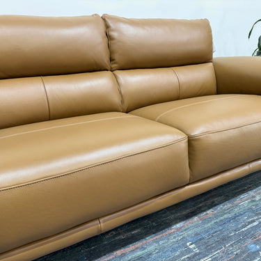 Odette 2.5-Seater Leather Sofa | Tan