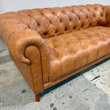 Kaya 3 Seater Leather sofa | Tan