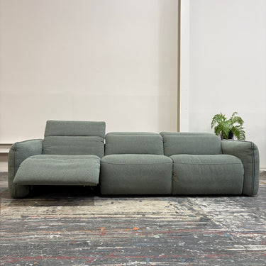 Harper XL 3-Seater Power Recliner | Moss Green Fabric
