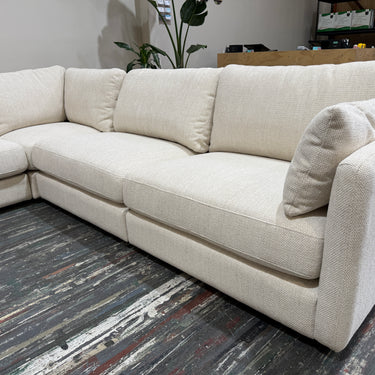 Luigi Fabric Corner Modular Sofa with Ottoman