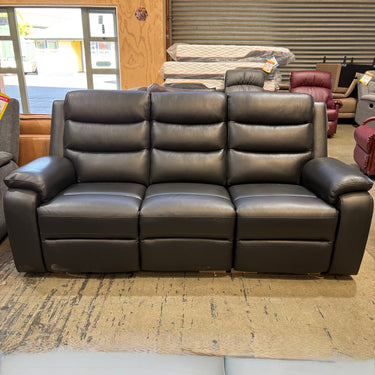 Omyx 3 Seater Manual Recliner | Black