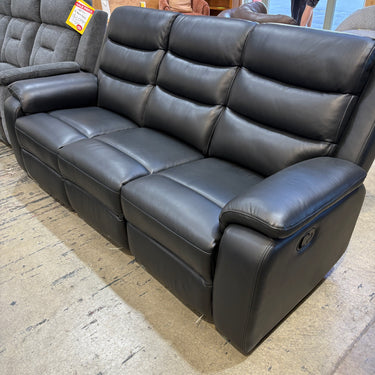Omyx 3 Seater Manual Recliner | Black