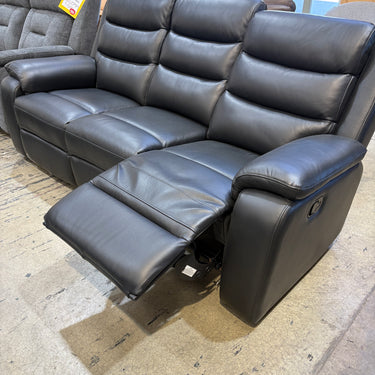 Omyx 3 Seater Manual Recliner | Black