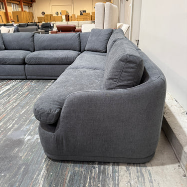 Arlowe Large Fabric Corner Sectional | Charcoal Grey