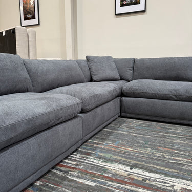 Arlowe Large Fabric Corner Sectional | Charcoal Grey