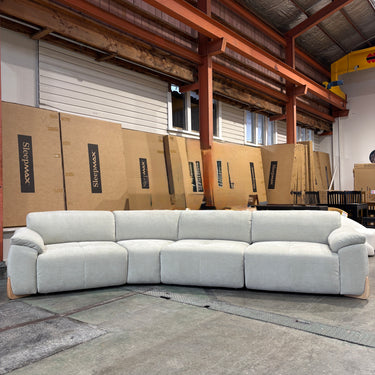 Cosmo 4 Seater modular Sofa + Power Slide-Out Chaises | Mint