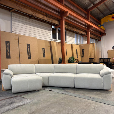 Cosmo 4 Seater modular Sofa + Power Slide-Out Chaises | Mint