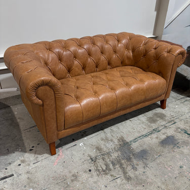 Kaya 2 Seater Leather sofa | Tan