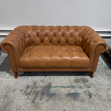 Kaya 2 Seater Leather sofa | Tan