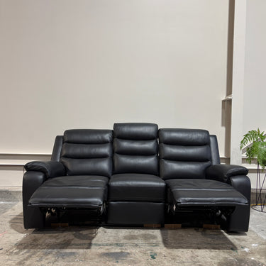 Omyx 3 Seater Manual Recliner | Black