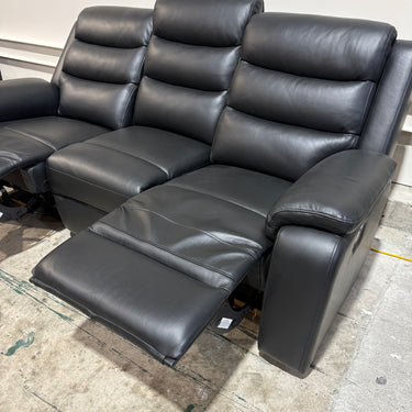 Omyx 3 Seater Manual Recliner | Black
