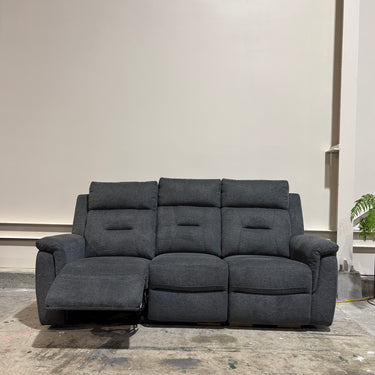 Jett 3 Seater Manual Recliner Sofa | Grey