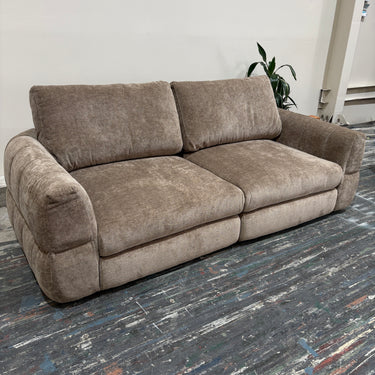 Hudson 2.5-Seater Fabric Sofa | Mocha