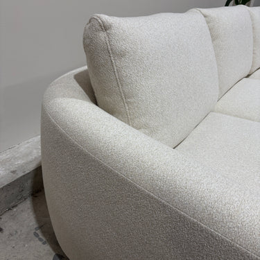 Uma 3-Seater Fabric Sofa with Power Footrests | Stone