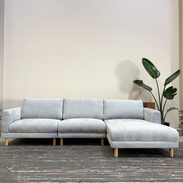 Darla 3-Seater Chaise Sofa | Iceberg