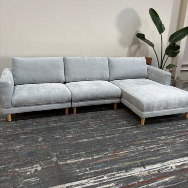 Darla 3-Seater Chaise Sofa | Iceberg