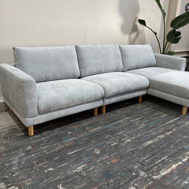 Darla 3-Seater Chaise Sofa | Iceberg