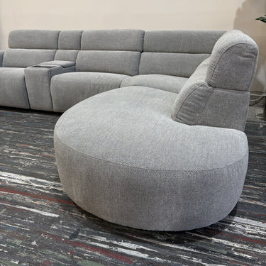 Fiona Modular Corner Power Recliner with Chaise | Light Grey