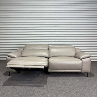 Veyron 2-Seater Recliner Sofa | Taupe Leather