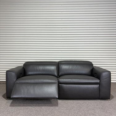 Eclipse 3 Seater Dual Power Recliner Sofa | Dark Brown Leather
