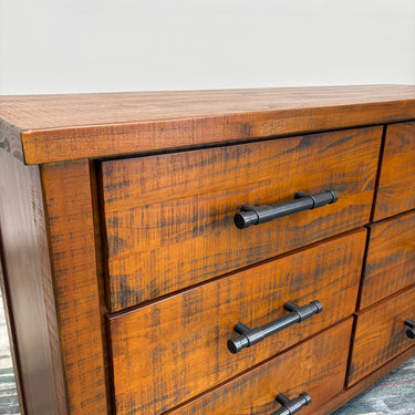 Wanaka 6 Drawer Lowboy I Chestnut Pine Finish