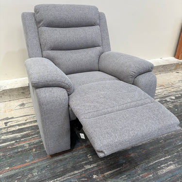 Eliya Single Manual Recliner Armchair | Light grey