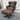 Wellington Wingback Leather Swivel Chair + Ottoman
