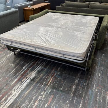 Paloma Premium 2 Seater Sofa Bed | Green Fabric, Fold-Out Sleeper